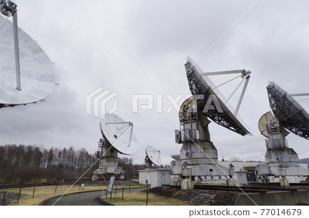 Nobeyama Observatory lined with radio telescopes Nobeyama Observatory lined with radio telescopes 77014679