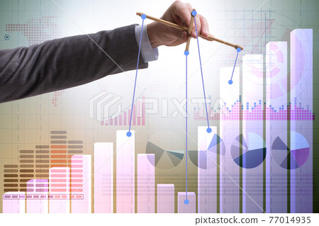 Concept of supporting economic growth in economy 77014935