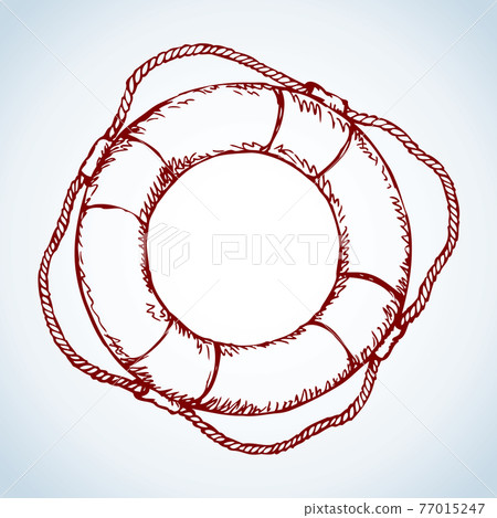 Lifebuoy. Vector drawing 77015247