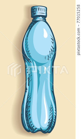 Plastic bottle. Vector drawing Plastic bottle. Vector drawing 77015258