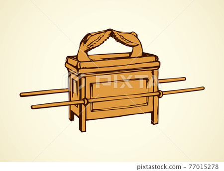 Ark of Covenant. Vector drawing Ark of Covenant. Vector drawing 77015278