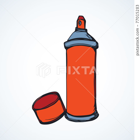 Spray of aerosol. Vector drawing Spray of aerosol. Vector drawing 77015283