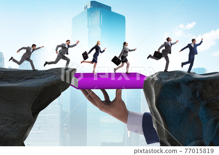 Concept of education in business with business people 77015819