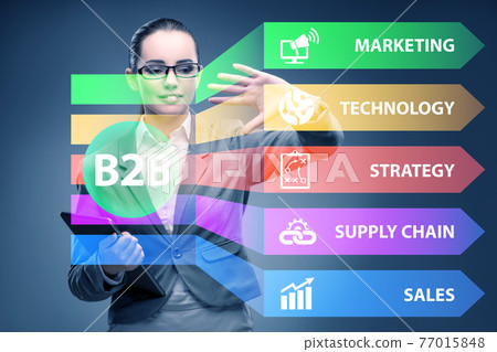 Business to business concept with business people Business to business concept with business people 77015848