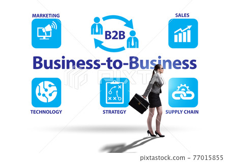 Business to business concept with business people Business to business concept with business people 77015855