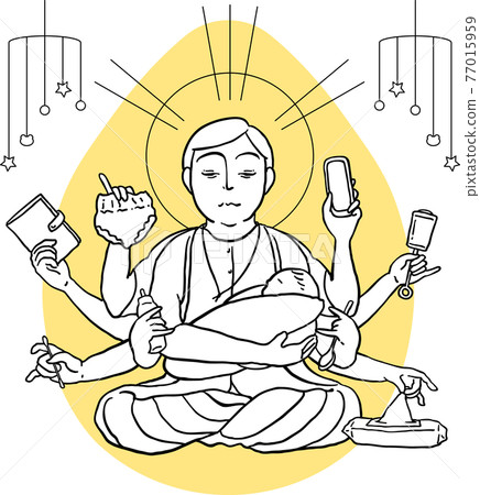 People who are busy raising children and are about to become Senju Kannon People who are busy raising children and are about to become Senju Kannon 77015959