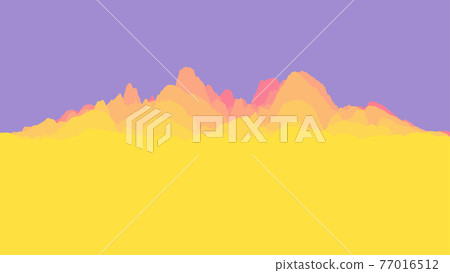 Graphical representation of data. Electric impulse, soundwave or financial chat. Flat vector design template with copyspace. 77016512