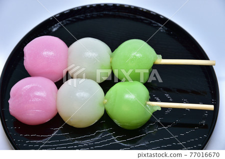 三色餃子圖像 77016670