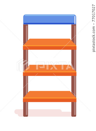 Metallic household steps isolated on white background Metallic household steps isolated on white background 77017027