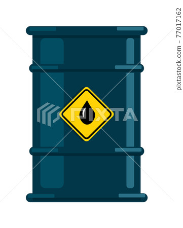 Metal steel barrel with oil or fluid isolated on white Metal steel barrel with oil or fluid isolated on white 77017162