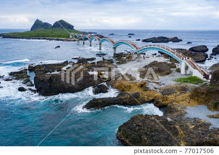 臺灣臺東成功鎮陰雨的三仙台風景區 Asia Taiwan Taitung Coas 臺灣臺東成功鎮陰雨的三仙台風景區 Asia Taiwan Taitung Coas 77017506