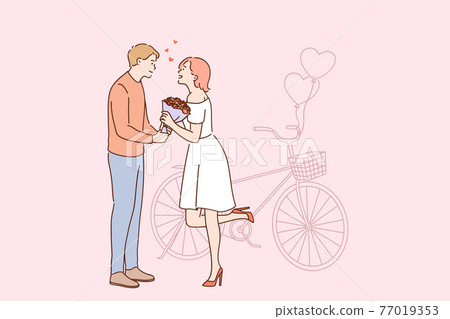 Love and romantic dating concept Love and romantic dating concept 77019353