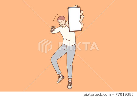 Blank space, smartphone technology concept 77019395
