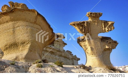 Erosions of Bolnuevo, Natural Heritage of Region of Murcia, Spain 77020751
