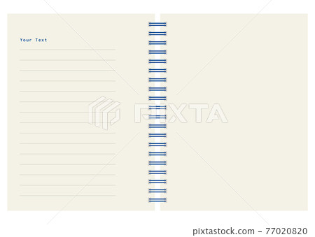 可以在傳播中使用的設計材料環形筆記本矢量 77020820