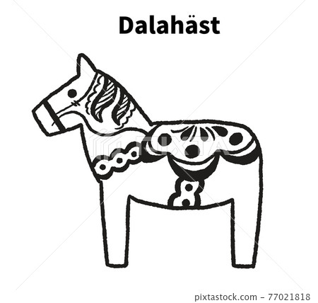 達娜拉馬的線描插圖 達娜拉馬的線描插圖 77021818