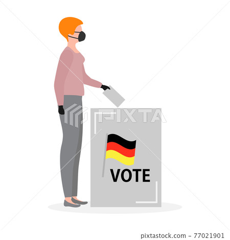 Vote Vector People Election Campaign Germany Vote Vector People Election Campaign Germany 77021901