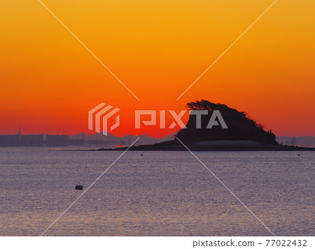 Incheon Metropolitan City. Yeongjong Island. Geojampo. Shark Tail Island. Sunrise Incheon Metropolitan City. Yeongjong Island. Geojampo. Shark Tail Island. Sunrise 77022432