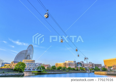 Cityscape of Sakuragicho, Yokohama Ferris wheel and ropeway 77027016