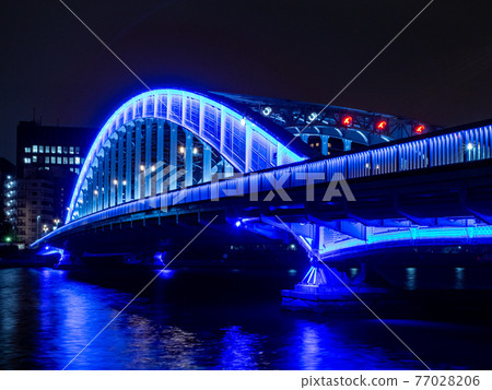 [東京] 永代橋_夜景_06 77028206