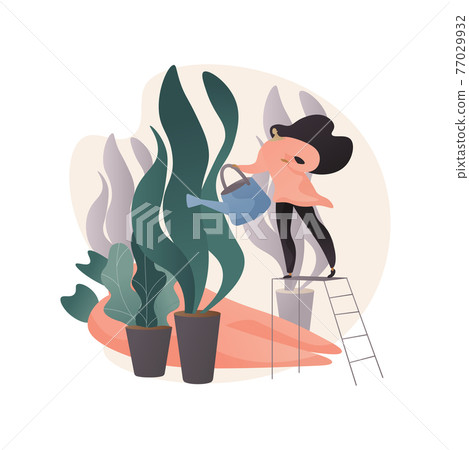Home gardening abstract concept vector illustration. 77029932