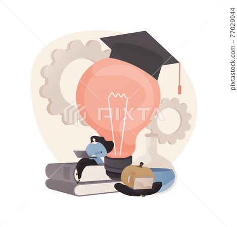 Learning abstract concept vector illustration. - Stock Illustration ...