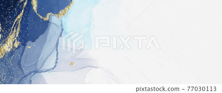 Alcohol ink art. Glittering glitter. Background material. 77030113