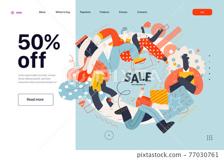 Discounts, sale, promotion, web template. Flat vector Discounts, sale, promotion, web template. Flat vector 77030761