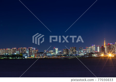 東京灣區城市夜景 東京灣區城市夜景 77030833