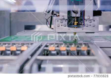 Automatic SMD pick and place machine assembling computer printed circuit board Automatic SMD pick and place machine assembling computer printed circuit board 77033828