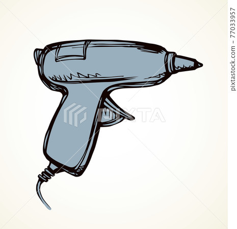 Glue gun. Vector drawing Glue gun. Vector drawing 77033957