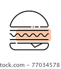 Fast Food icons 77034578