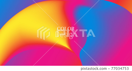 Colorful Gradient. 3d Fluid Wave. Liquid background. Vibrant Color. Colorful Gradient. 3d Fluid Wave. Liquid background. Vibrant Color. 77034753