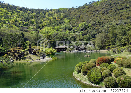 漫步大名庭園形象 特別風景栗林庭園 南湖 漫步大名庭園形象 特別風景栗林庭園 南湖 77037574