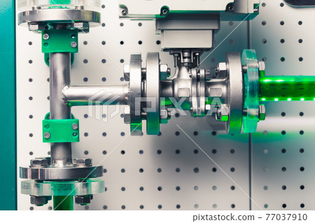 industrial electric water valve, close-up view 77037910