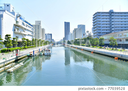 從西深川大橋/女木川（東京都江東區）看東深川大橋 [2021.4] 77039528