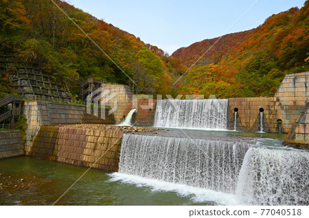關川 No.1 Sabo Enbankment Naena Waterfall 下游 Sabo Dam 妙高市 關川 No.1 Sabo Enbankment Naena Waterfall 下游 Sabo Dam 妙高市 77040518