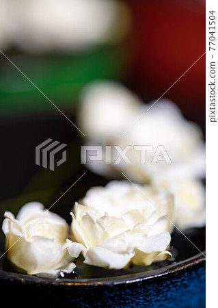 Lady Banks' rose on the watered inoguchi 77041504