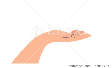 human hand holding something gesture horiontal isolated human hand holding something gesture horiontal isolated 77041703