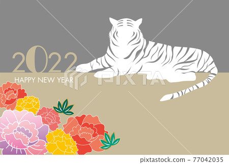 2022 虎年新年材料模板 虎虎日式新年明信片 2022 虎年新年材料模板 虎虎日式新年明信片 77042035