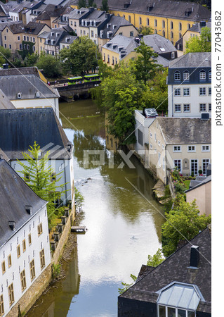 View of the River Alzette and Luxembourg View of the River Alzette and Luxembourg 77043682