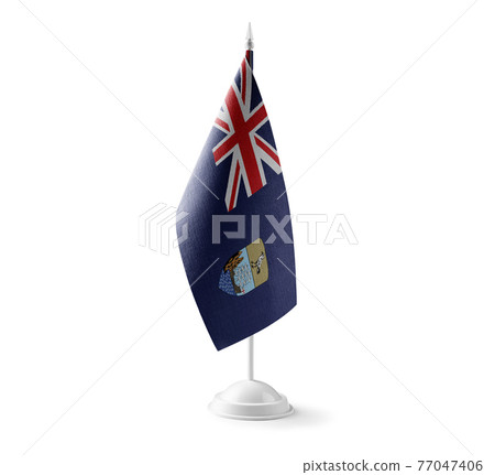 Small national flag of the Saint Helena on a white background Small national flag of the Saint Helena on a white background 77047406