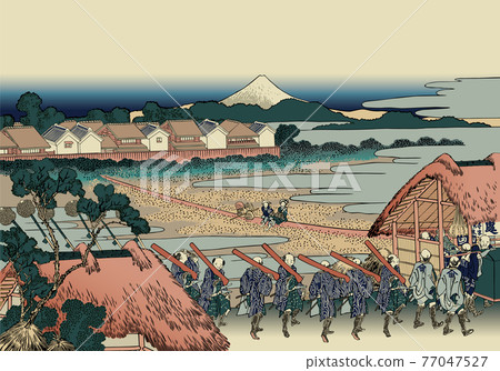 Katsushika Hokusai image Osamu Senju Hanamachi view Nofuji Katsushika Hokusai image Osamu Senju Hanamachi view Nofuji 77047527
