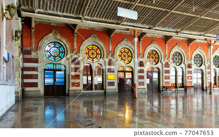 Historic building and platform of Sirkeci railway Terminal in Istanbul, Turkey Historic building and platform of Sirkeci railway Terminal in Istanbul, Turkey 77047653