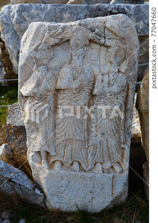 Architectural elements excavated in ancient city of Aizanoi, Turkey Architectural elements excavated in ancient city of Aizanoi, Turkey 77047660
