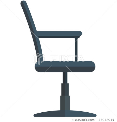 Hairdresser and barber salon chair vector isolated on white Hairdresser and barber salon chair vector isolated on white 77048045