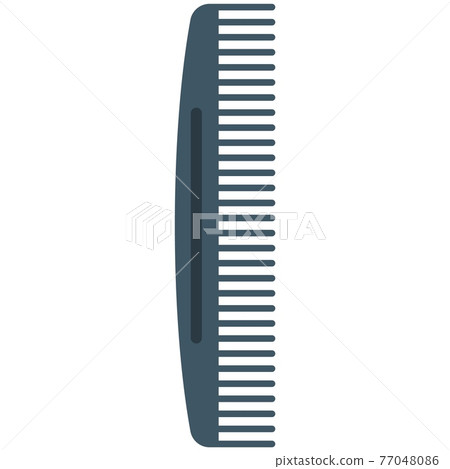Comb hair brush vector flat isolated on white 77048086
