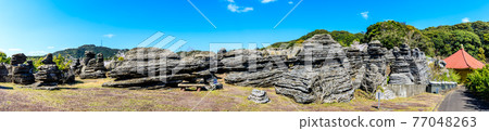 七塚石灰岩洞奇石化石森林全景[長崎縣西海市] 77048263