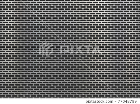 Metal plate with geometric pattern and holes Metal plate with geometric pattern and holes 77048789