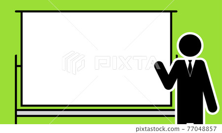 商務人士使用白板 16：9 尺寸，易於用於視頻和縮略圖 77048857